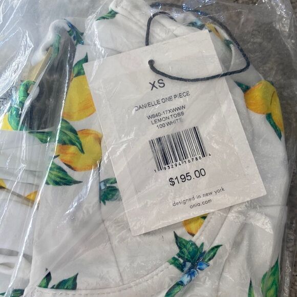 Onia x WeWoreWhat Danielle lemon print one piece size XS - Picture 9 of 9